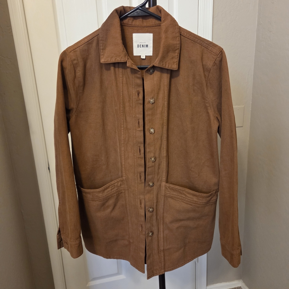 Sezane Will Jacket in Camel - Size XS